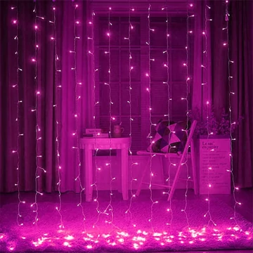 Pink Fényfüggöny 2m x 1.5 m Toldható