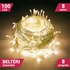 Kép 2/2 - Fényfüzér 100 LED Meleg fehér 8M Beltéri 8 program